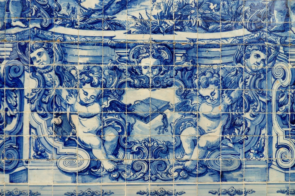 Malované dlaždice Azulejos