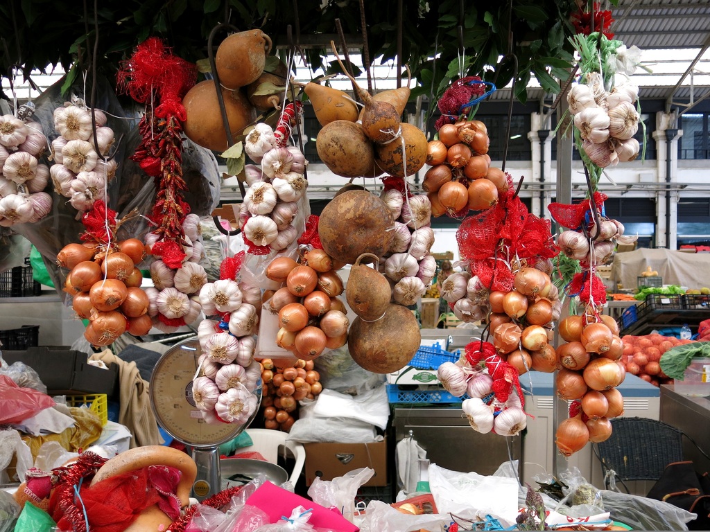 Místní trh s cibulí