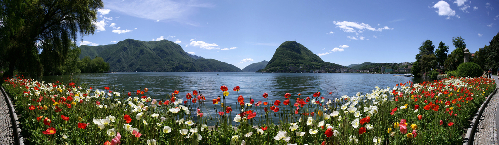 Hlavní dominantou Lugana a Luganského jezera je hora San Salvatore