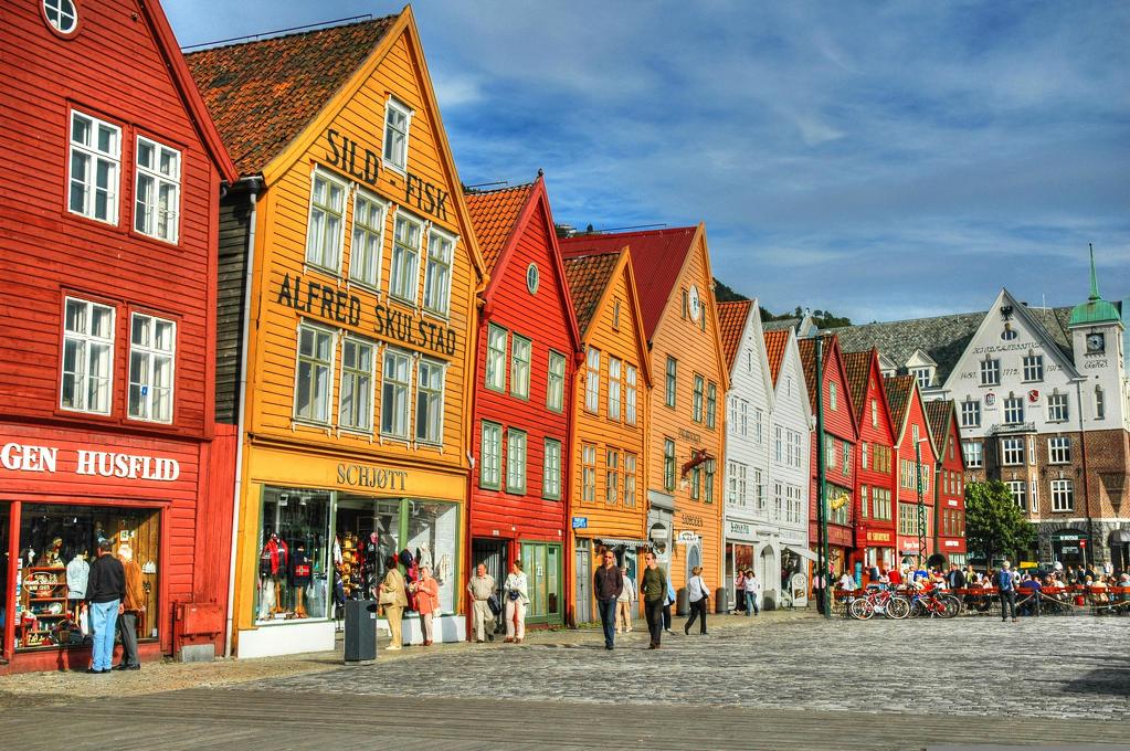 Bergenské barevné domky
